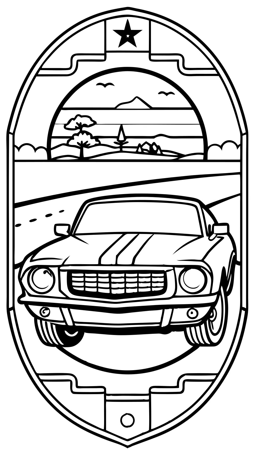 coloriages Ford Mustang